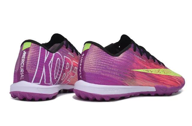 Nike Morado Rosa Flyknit Upper Iridescente Gradient Turf Zapatillas de Fútbol 5