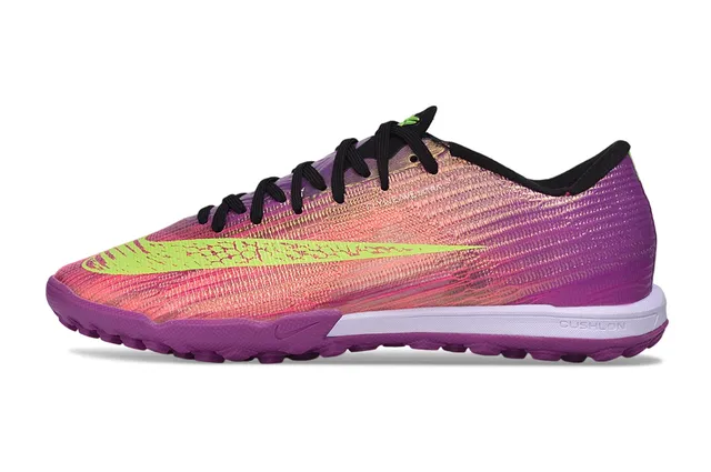 Nike Morado Rosa Flyknit Upper Iridescente Gradient Turf Zapatillas de Fútbol 7