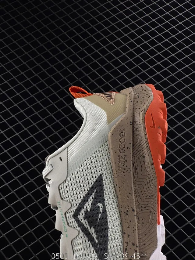 Nike React Wildhorse 8 Beige Black Orange Off-Road Running Shoes 3