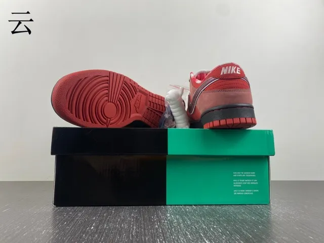 Nike SB Dunk Low Red Burgundy Swoosh Skateboard Shoes 4