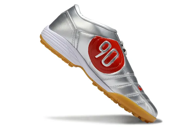 Nike Total 90 III Metallic Silver Red Indoor Soccer Shoes 2