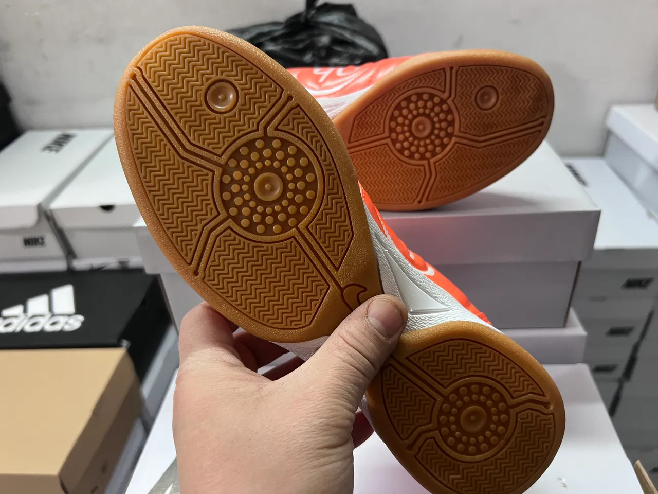 Nike Total 90 III Laranja sapatos de futebol indoor 2