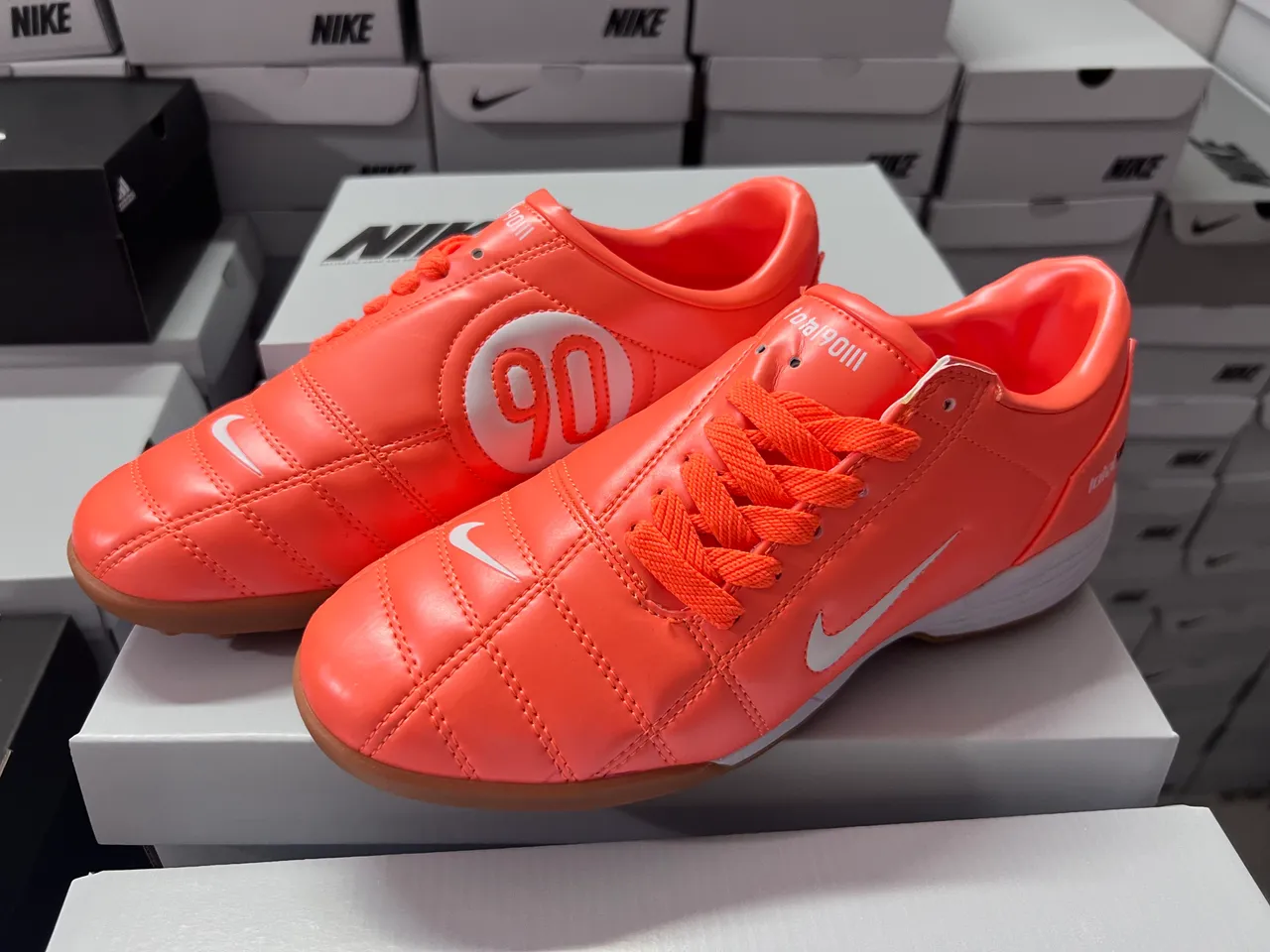 Nike Total90 III Orange Turf Soccer Shoes 9