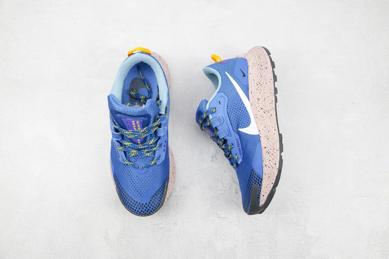 Nike Trail नीला भूरा इंजीनियर मेश ऊपरी स्पेकल्ड फोम मिडसोल रनिंग जूते 8