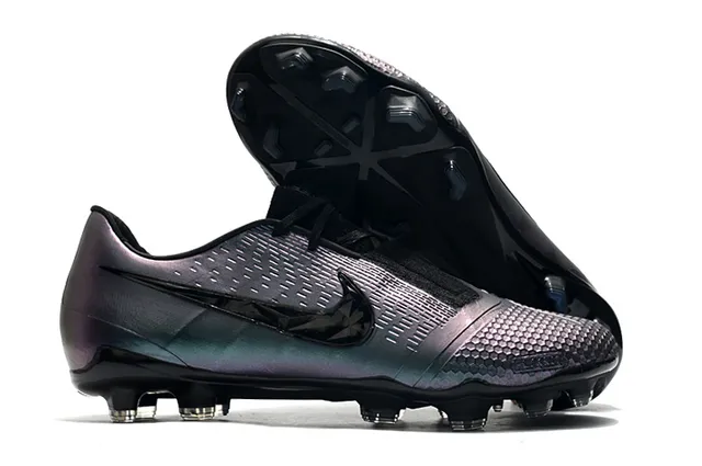 Nike Branco Preto Botins Baixos com Cadarço Assimétrico para Campo Firme Sapatos de Futebol 6