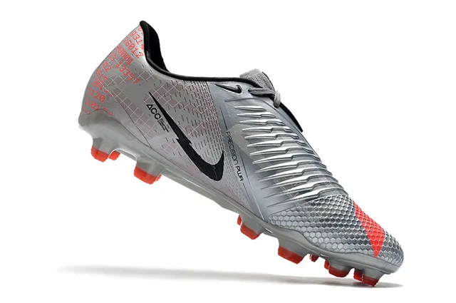 Nike Branco Preto Botins Baixos com Cadarço Assimétrico para Campo Firme Sapatos de Futebol 9