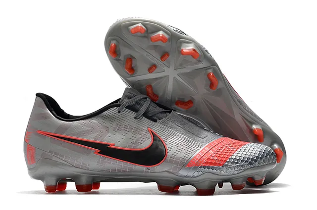 Nike Branco Preto Botins Baixos com Cadarço Assimétrico para Campo Firme Sapatos de Futebol 13
