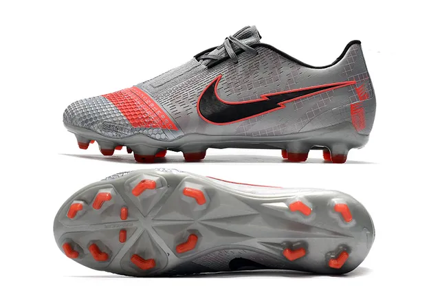 Nike Branco Preto Botins Baixos com Cadarço Assimétrico para Campo Firme Sapatos de Futebol 14
