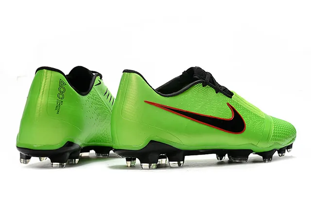 Nike Branco Preto Botins Baixos com Cadarço Assimétrico para Campo Firme Sapatos de Futebol 24