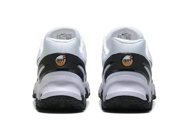 Nike Sneakers Blancs Noirs Avec Upper En Mesh Et Rayures Synthétiques 5