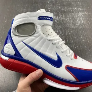 Nike 白蓝 高帮 针织合成鞋面 篮球鞋