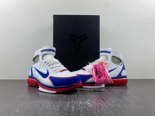 Nike Tênis de Basquete Branco e Azul Alto com Upper Sintético Ribeteado 13