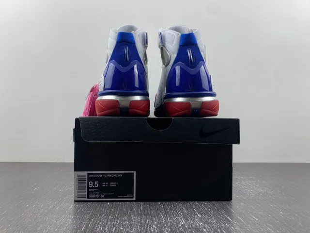Nike Tênis de Basquete Branco e Azul Alto com Upper Sintético Ribeteado 17