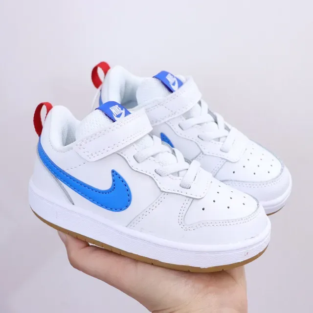 Nike White Blue Low-Top Laceless Lifestyle Sneakers 15