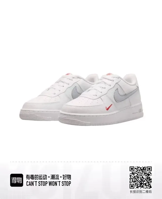 نيكي أبيض رمادي Low-Top Cupsole Lifestyle Sneakers 3