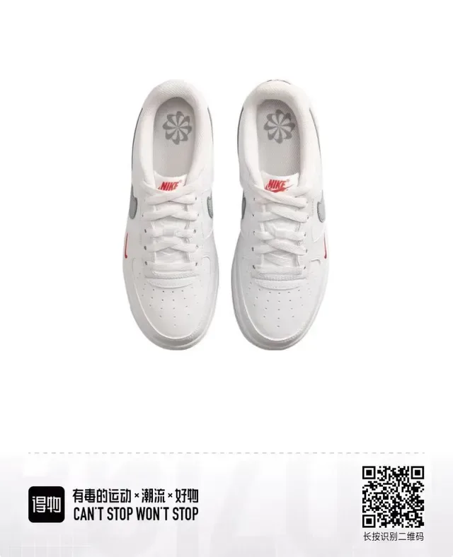 نيكي أبيض رمادي Low-Top Cupsole Lifestyle Sneakers 4