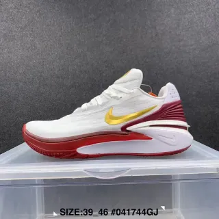 Nike أحذية أداء أبيض أحمر ذهبي