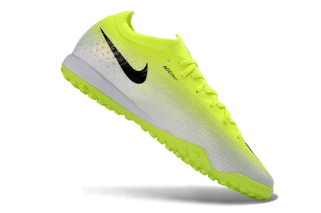 Nike হলুদ কালো Atomknit সুতার উপরের অংশ লো-কাট কলার টার্ফ ফুটবল জুতা 2