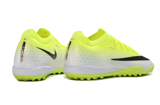 Nike হলুদ কালো Atomknit সুতার উপরের অংশ লো-কাট কলার টার্ফ ফুটবল জুতা 5