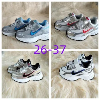 Nike Zoom 2K Prateado Azul Sola média Malha e Superposição Sintética Superior Tênis Chunky
