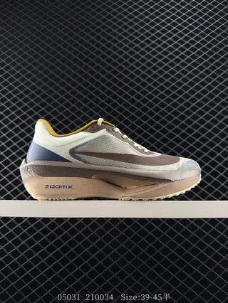 Nike Zoom Fly 6 Flyknit Beige Brown Navy Running Shoes 2