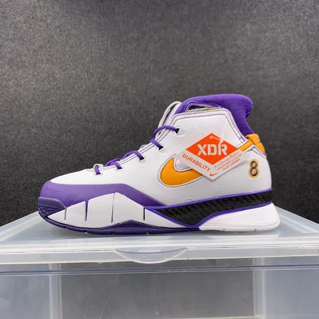 Nike Zoom Kobe IV أبيض أرجواني برتقالي أحذية كرة السلة 2