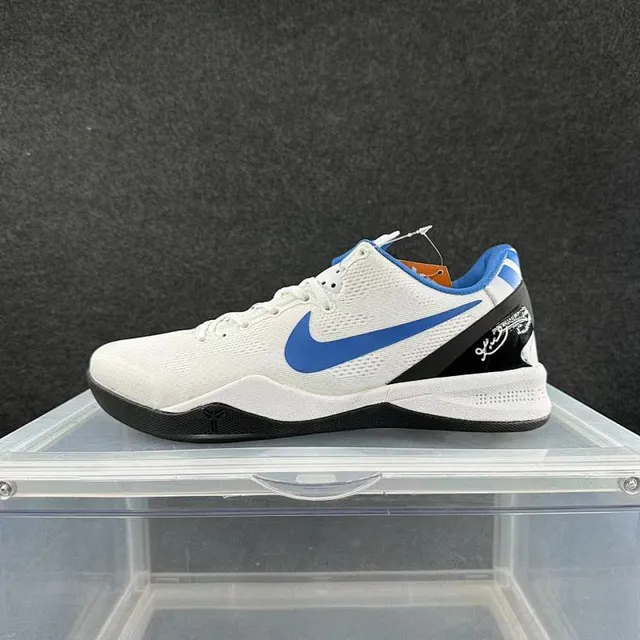 Nike Zoom Kobe VIII blanc bleu noir chaussures de basketball 2