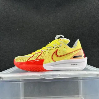 Nike ZoomX أصفر أحمر شبكة مثقوبة رباط غير متماثل أحذية الجري
