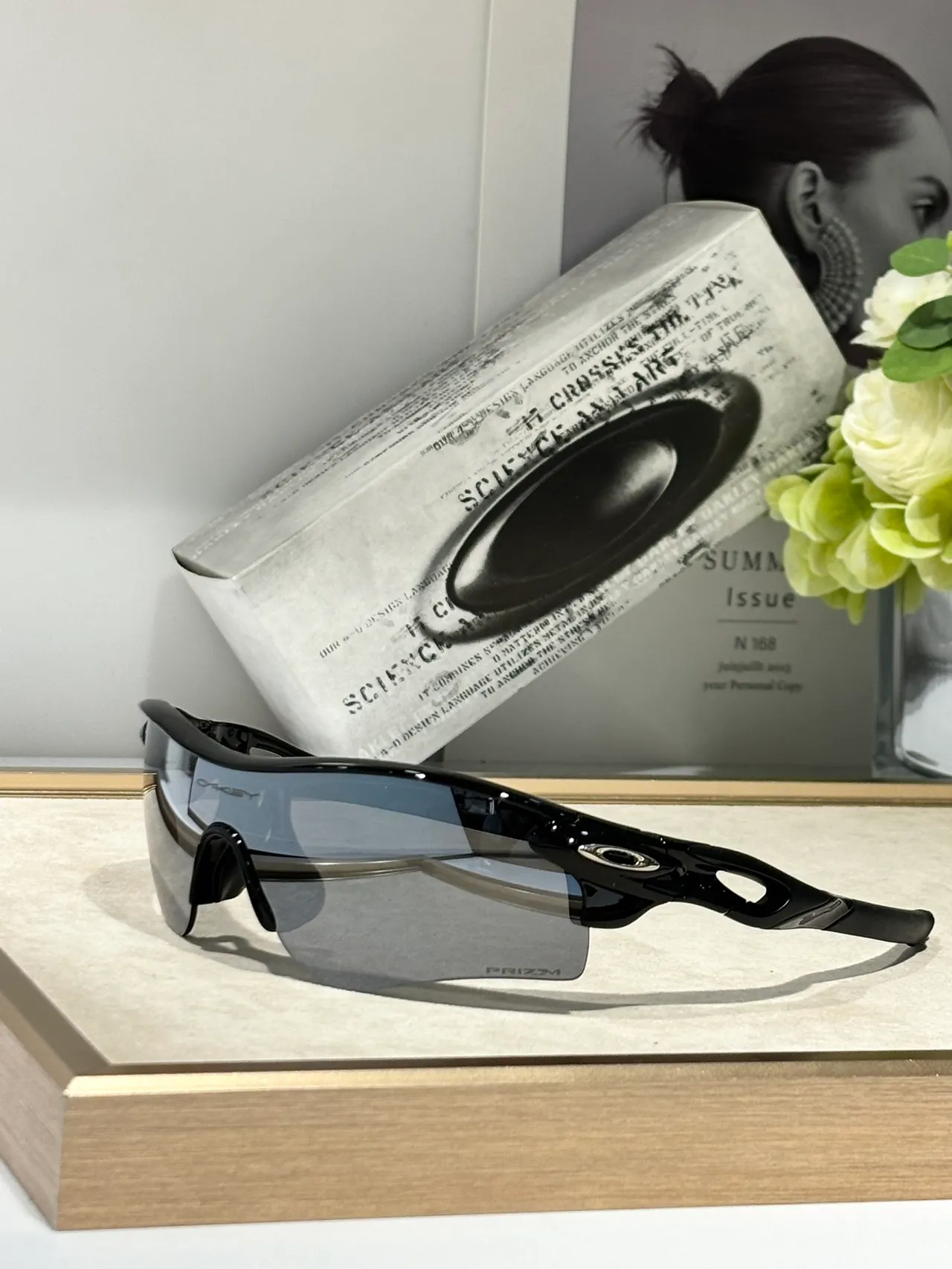 Oakley Radar foto-cromático Gafas de sol blanco y negro 2
