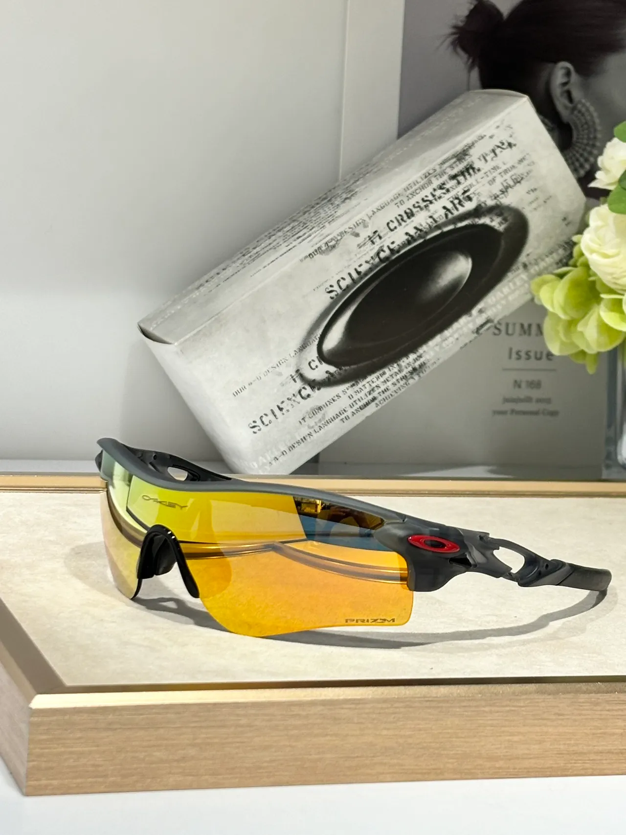 Oakley Radar foto-cromático Gafas de sol blanco y negro 3