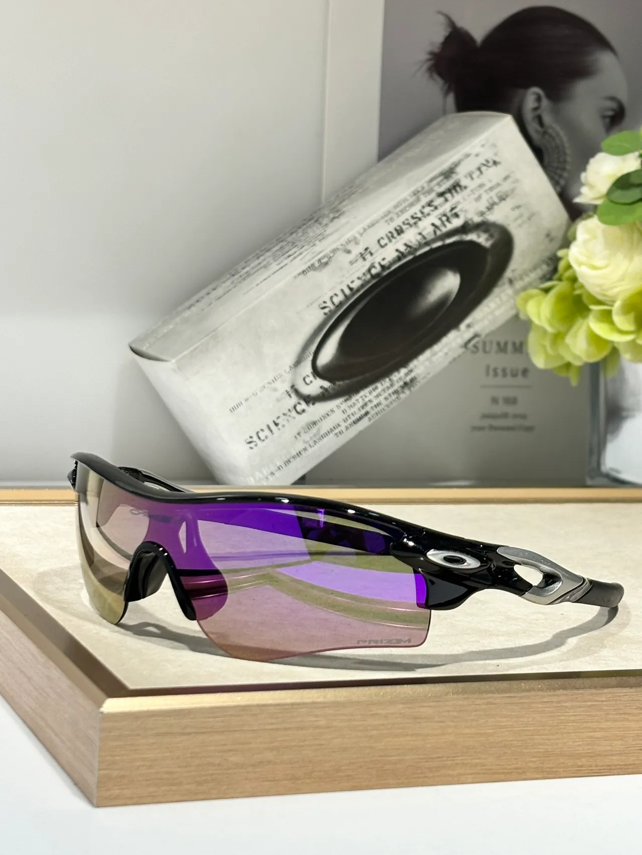 Oakley Radar foto-cromático Gafas de sol blanco y negro 6