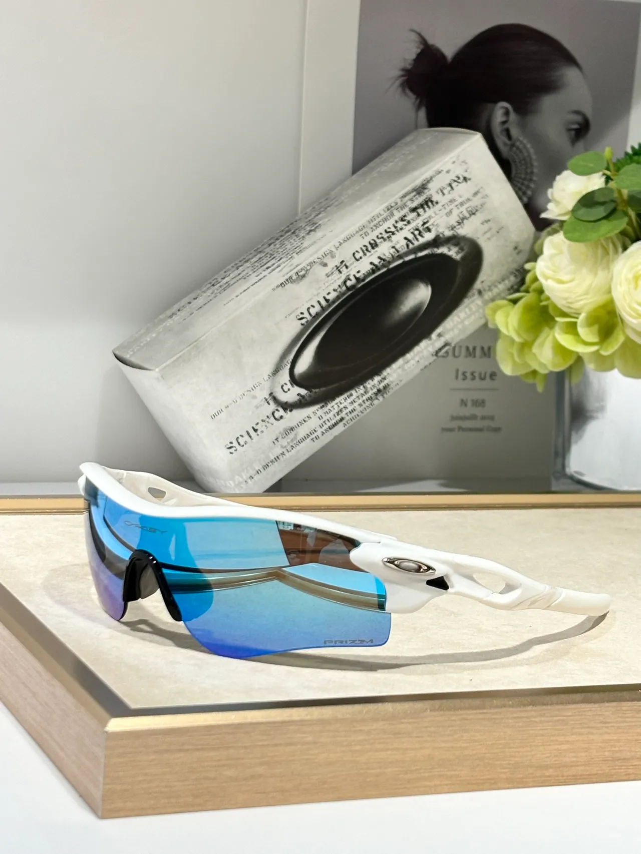 Oakley Radar foto-cromático Gafas de sol blanco y negro 9