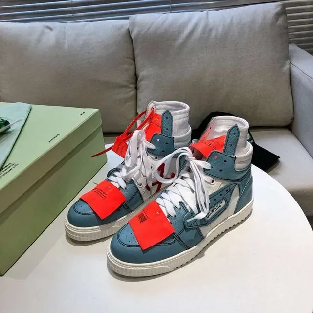 Off-White Air Jordan 1 Chaussures Lifestyle Bleu High-Top Design Industriel 7