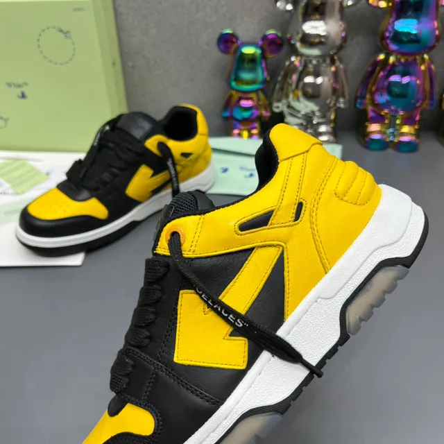 Off-White Arrow sneakers noir jaune lifestyle sneakers 5