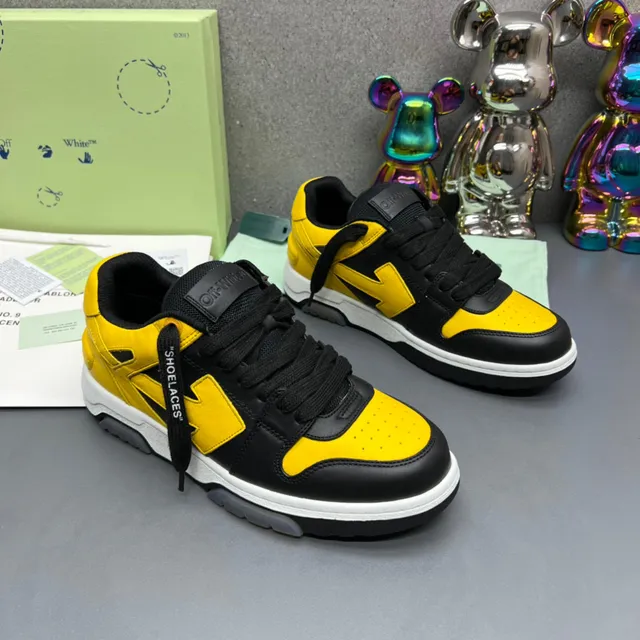 Off-White Arrow sneakers noir jaune lifestyle sneakers 6