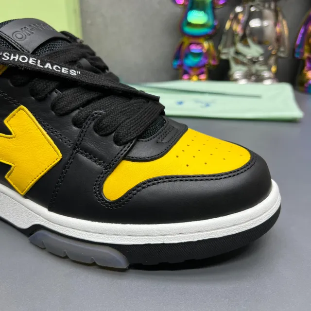 Off-White Arrow sneakers noir jaune lifestyle sneakers 7