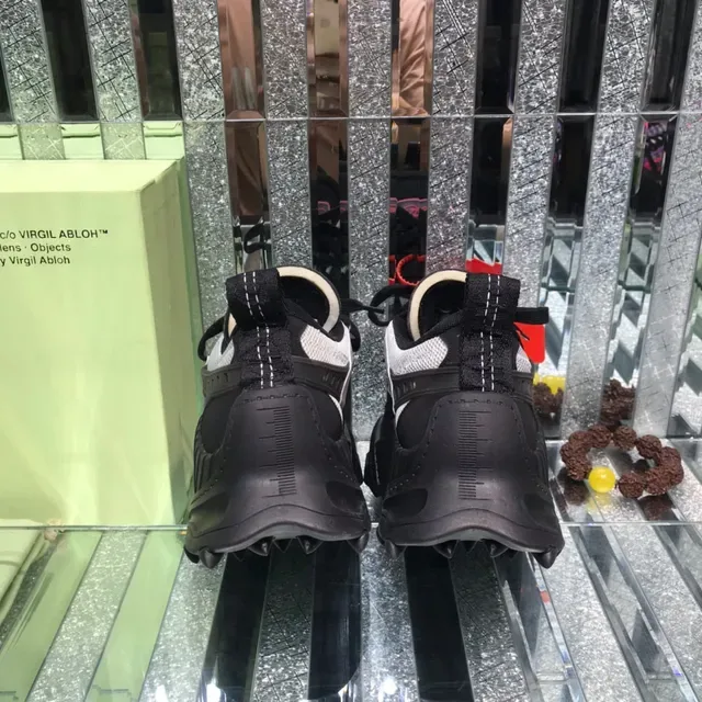 Off-White Black Industrial Design Arrow Logo Chunky Sneakers 3
