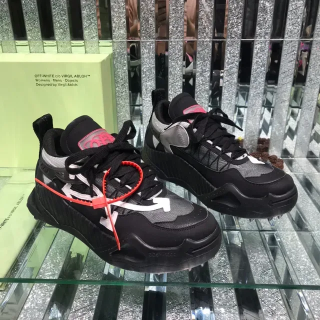 Off-White Black Industrial Design Arrow Logo Chunky Sneakers 6