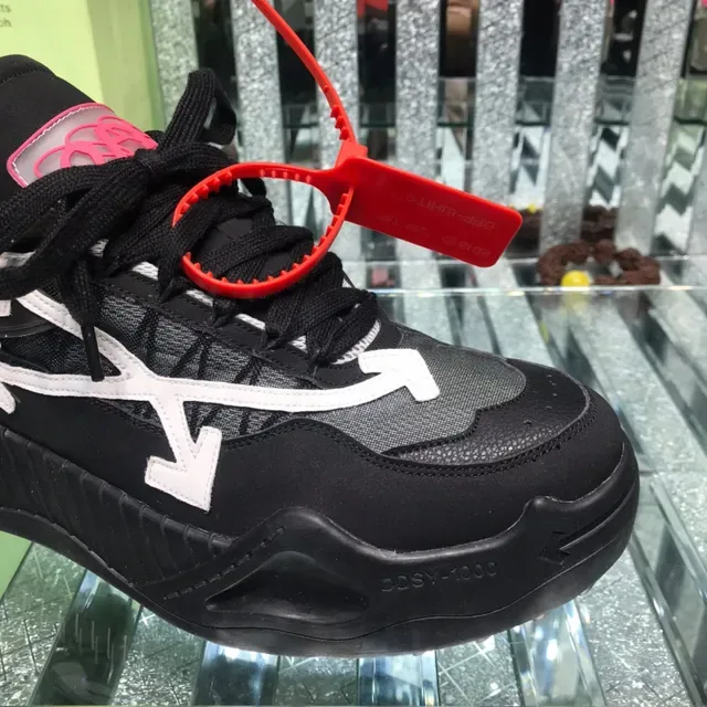 Off-White Black Industrial Design Arrow Logo Chunky Sneakers 7