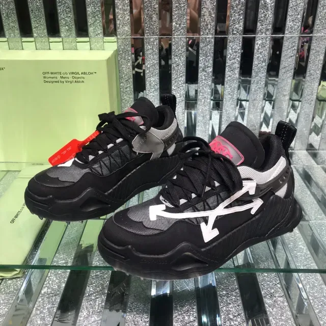 Off-White Black Industrial Design Arrow Logo Chunky Sneakers 8