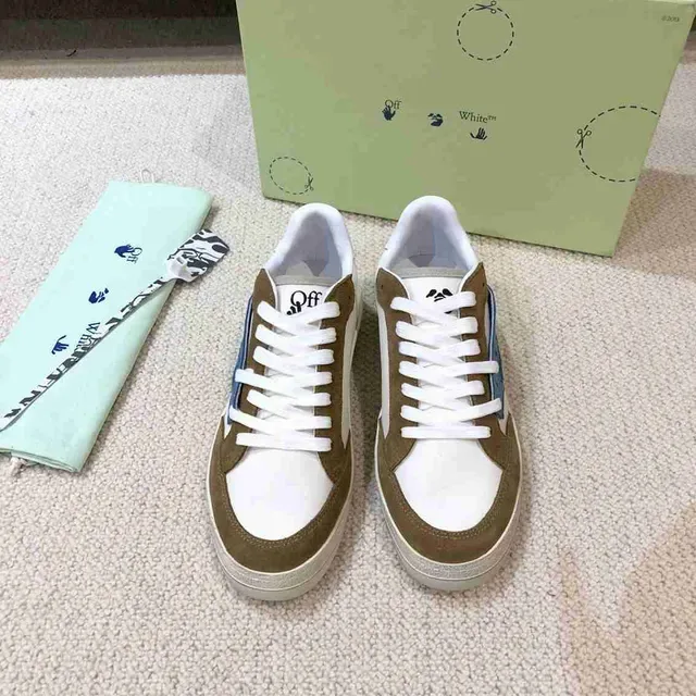 Off-White Couple Fund বেইজ লো-টপ কাপসোল লাইফস্টাইল স্নিকার্স 8