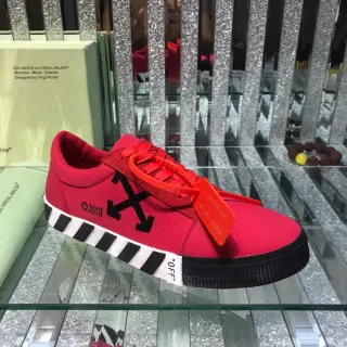 Off-White Industrial Low Red Black White Lifestyle Sneakers