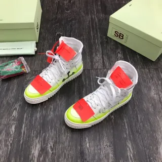 Off-White The Ten Green High-Top Industrial Zip-Tie Lifestyle Sneakers