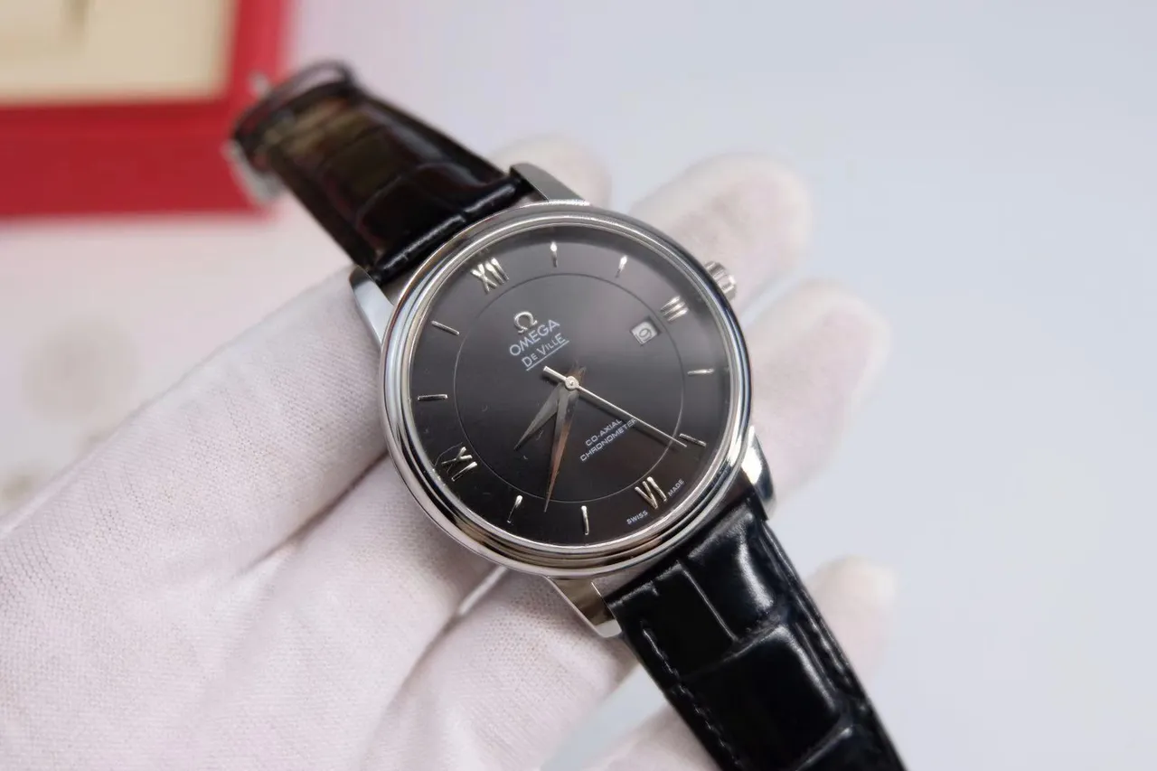 Omega De Ville Black Dial Mechanical Watch 2