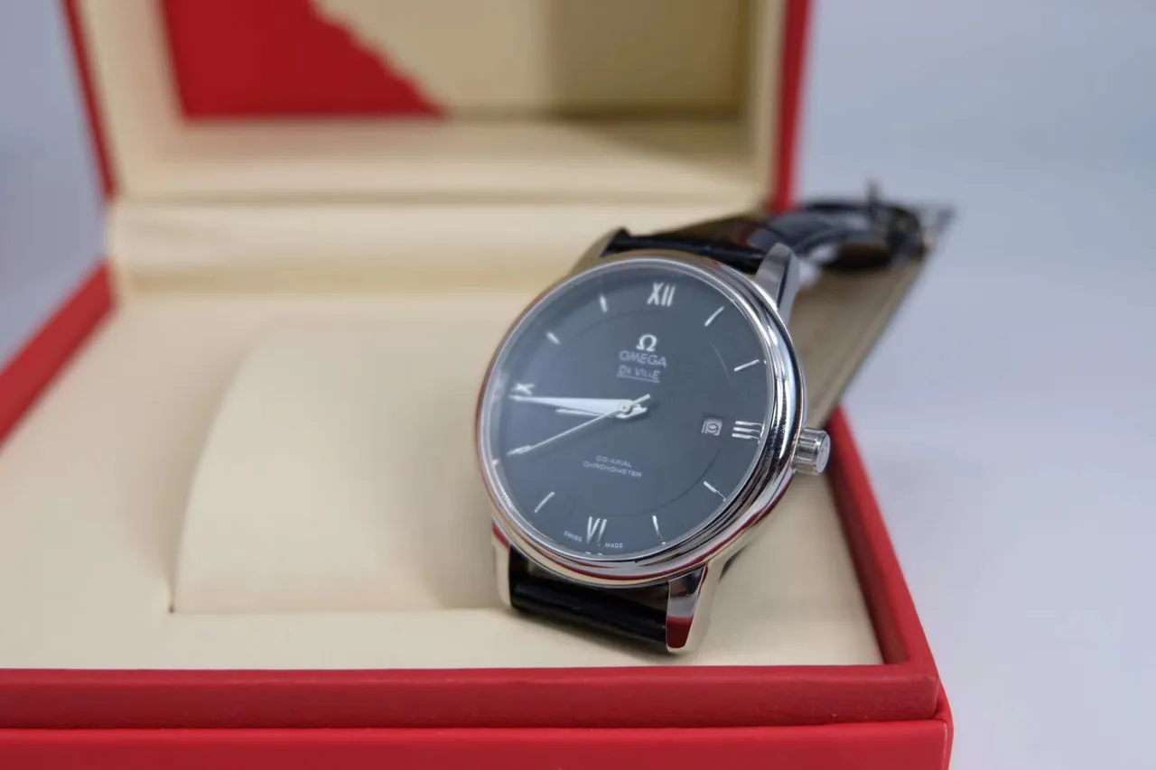 Omega De Ville Black Dial Mechanical Watch 9