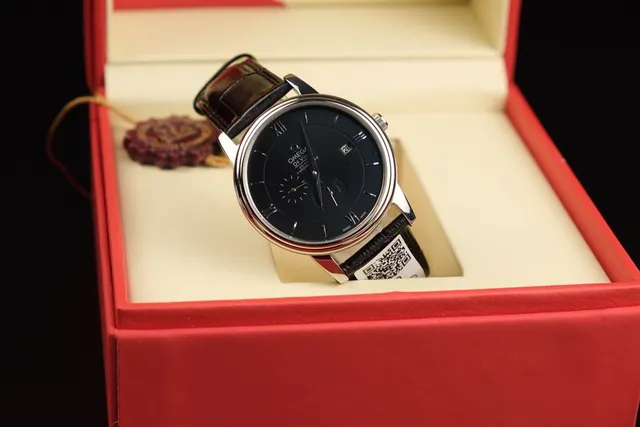 Omega De Ville Dial Negro Reloj Mecánico 6