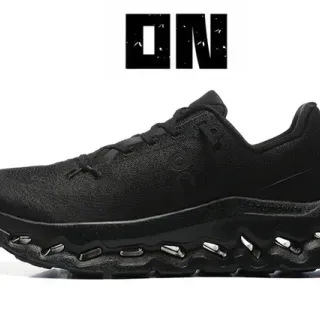 On Cloudmonster Black Running Shoes
