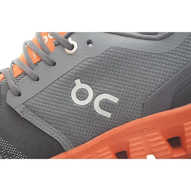 On Cloudmonster Gris Naranja Zapatillas de correr 4
