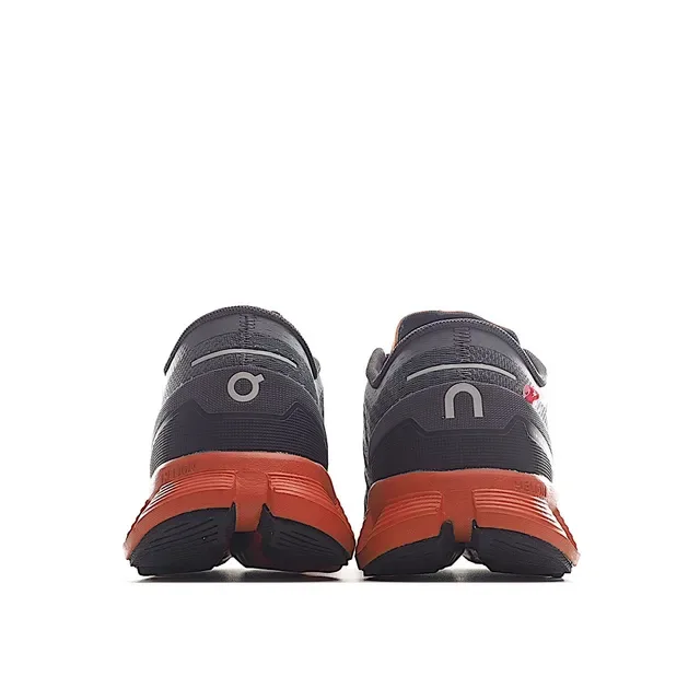 On Cloudmonster Gris Naranja Zapatillas de correr 6