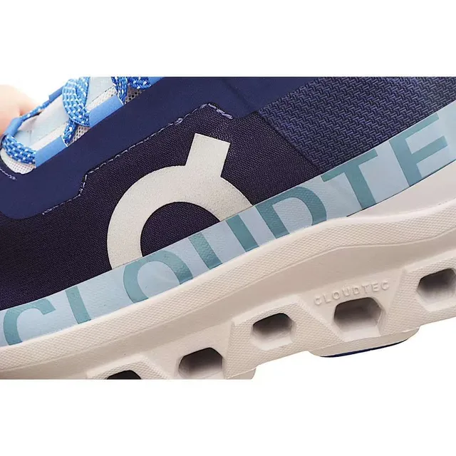 On Cloudmonster Azul marino y azul cielo Zapatillas de correr 3